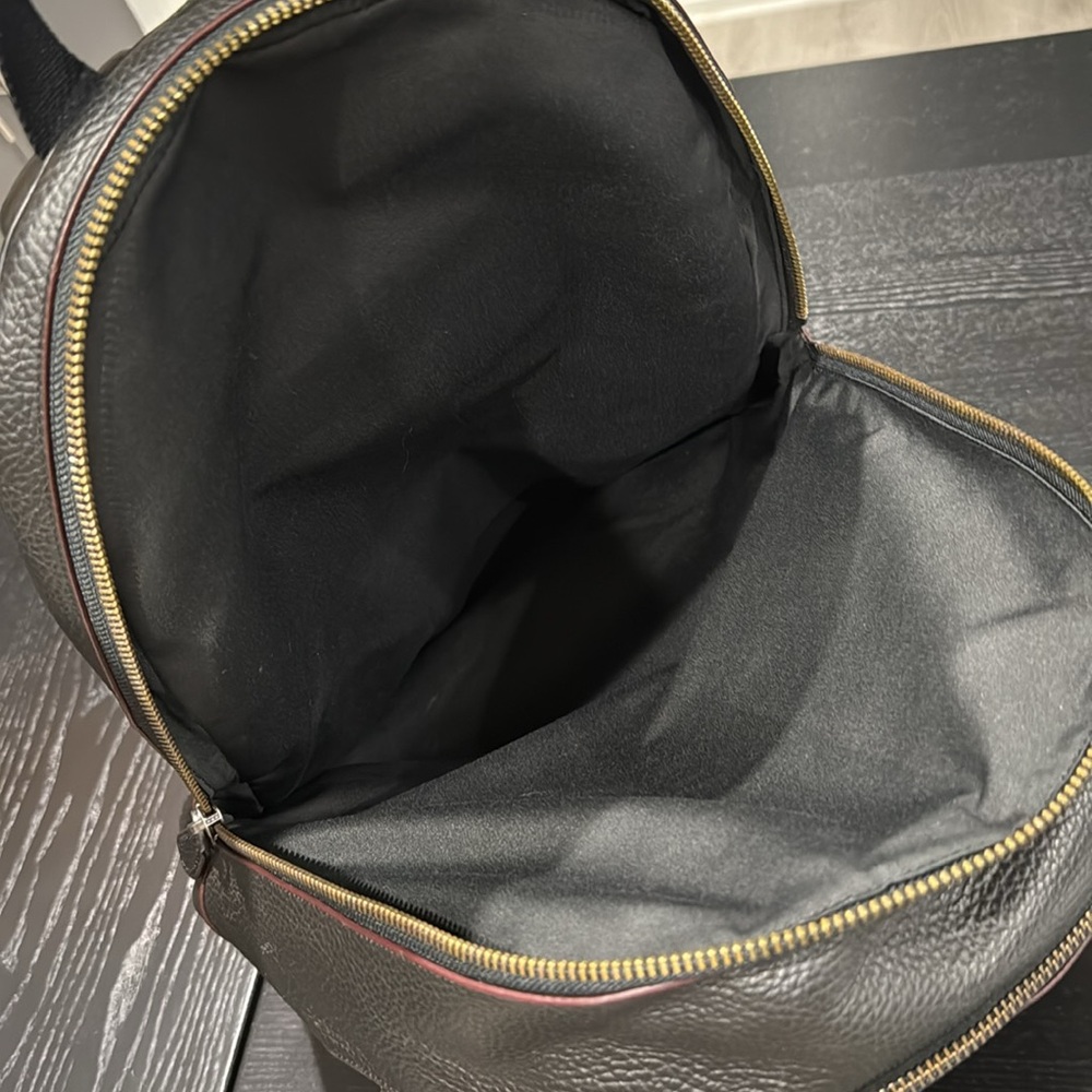 Coach Black Leather Backpack with Skull and Eagle - Picture 10 of 13